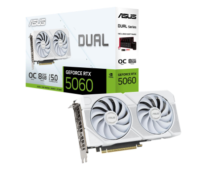 Karta graficzna ASUS GeForce RTX 5060 Dual OC White 8GB GDDR7 DLSS4